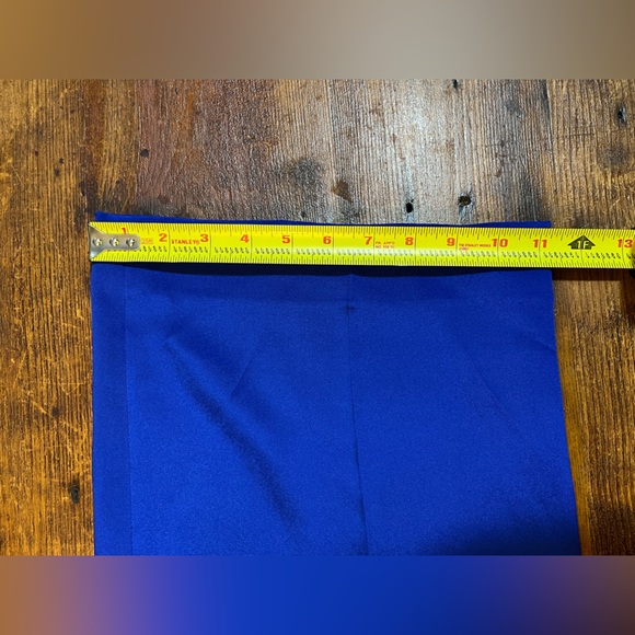 NWT!!! St. John Vivid Blue High Waist Silk Dress Pants XL with Pockets K830W71 - Picture 6 of 16